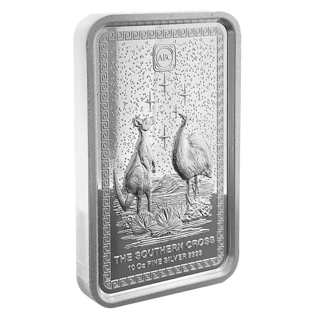 10 oz ABC Refinery The Southern Cross Silver Bar High Relief .9999 Fine thumbnail 3