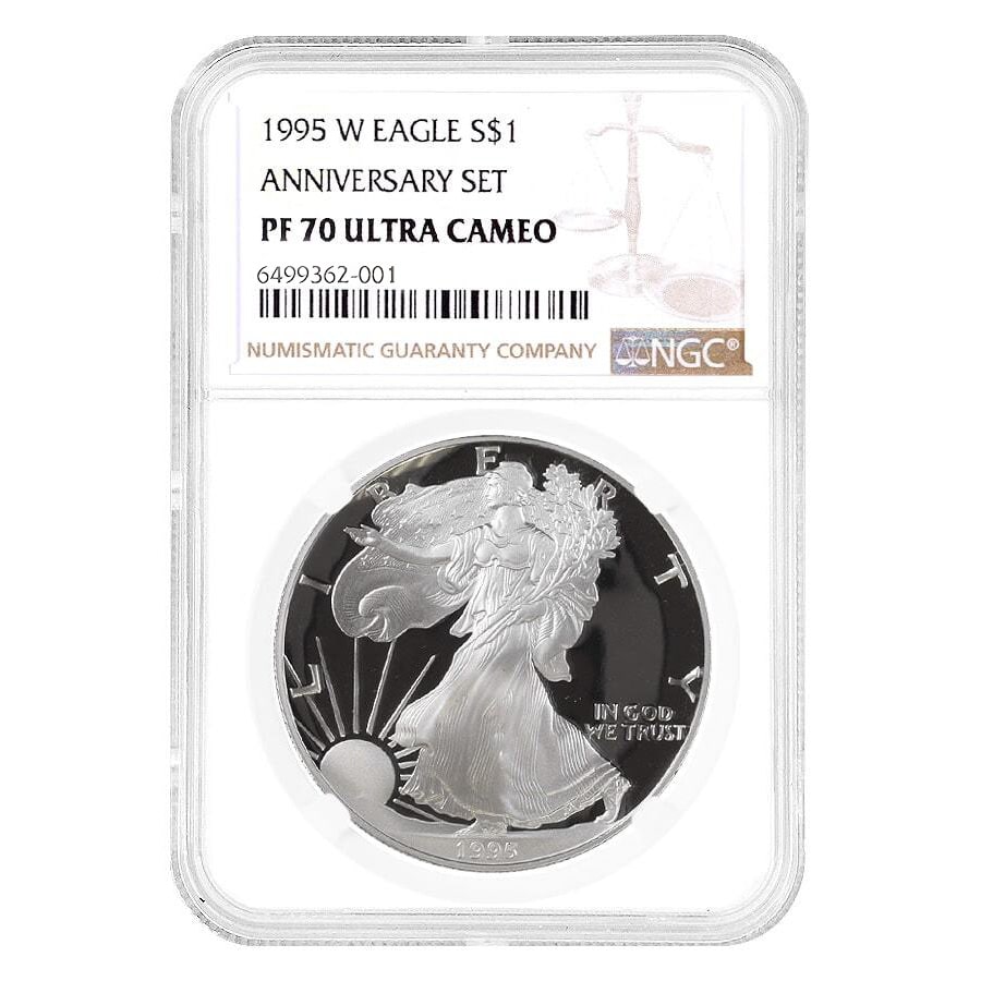 1995 W 1 oz Proof Silver American Eagle NGC PF 70 UCAM