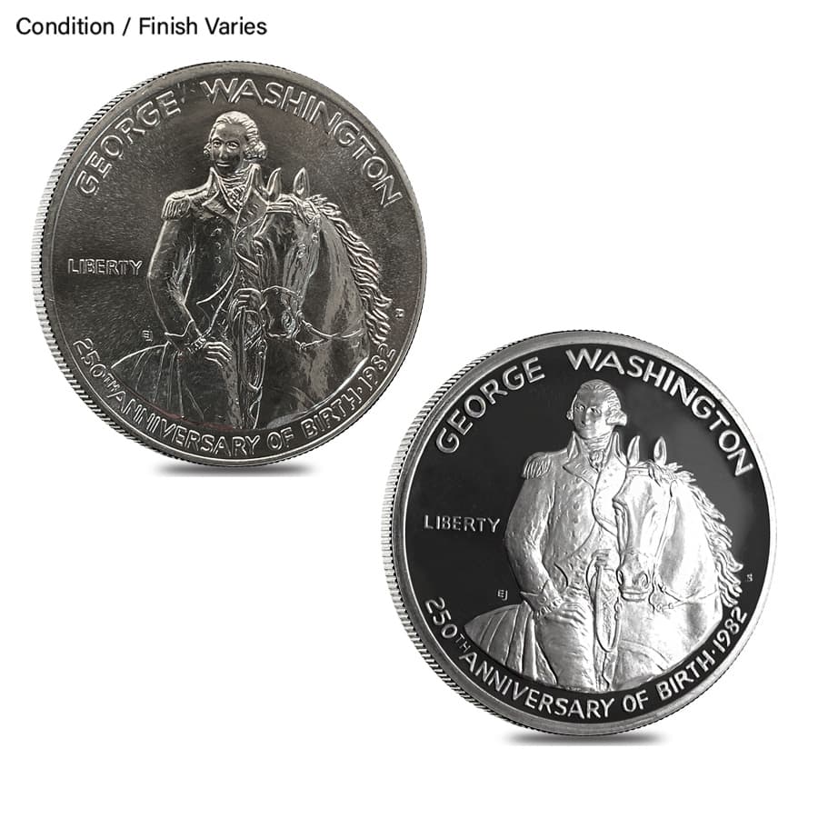 1982 Washington Half Dollar 90% Silver Commem BU/Proof (No box/COA)