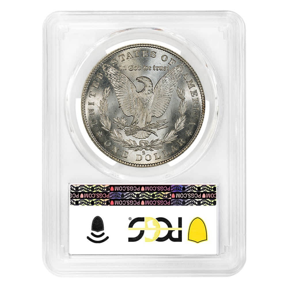 1880-S Morgan Silver Dollar $1 PCGS MS 68 thumbnail 2