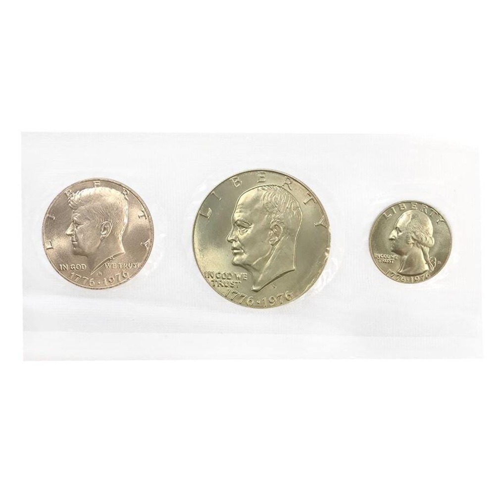 1976-S Bicentennial Silver Unc. 3-Coin Set (Red Envelope, w/COA) thumbnail 2