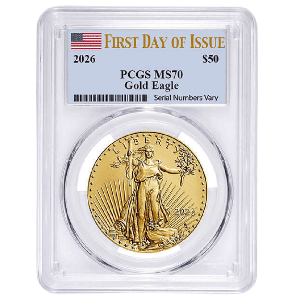 2026 1 oz Gold American Eagle PCGS MS 70 FDOI