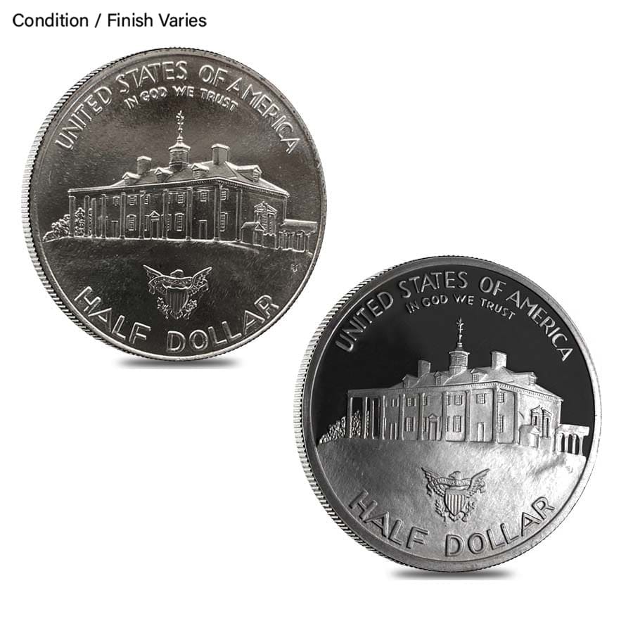 1982 Washington Half Dollar 90% Silver Commem BU/Proof (No box/COA) thumbnail 2