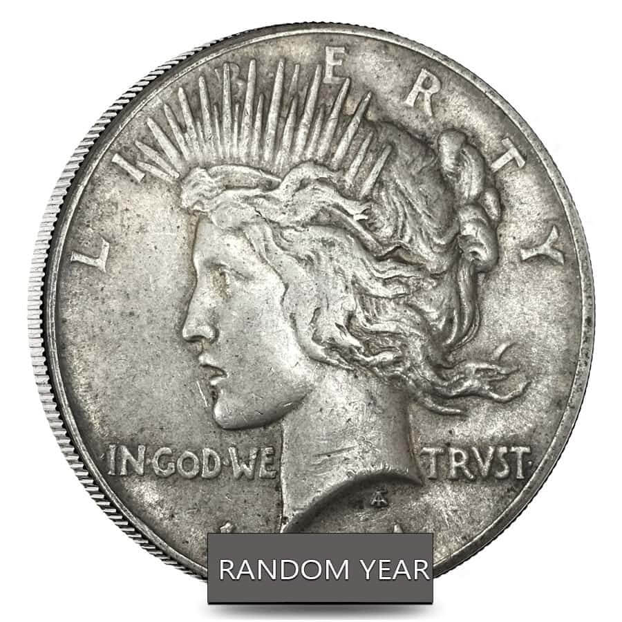 Roll of 20 - 1922-1935 Peace Silver Dollar AU (Random Year) thumbnail 2