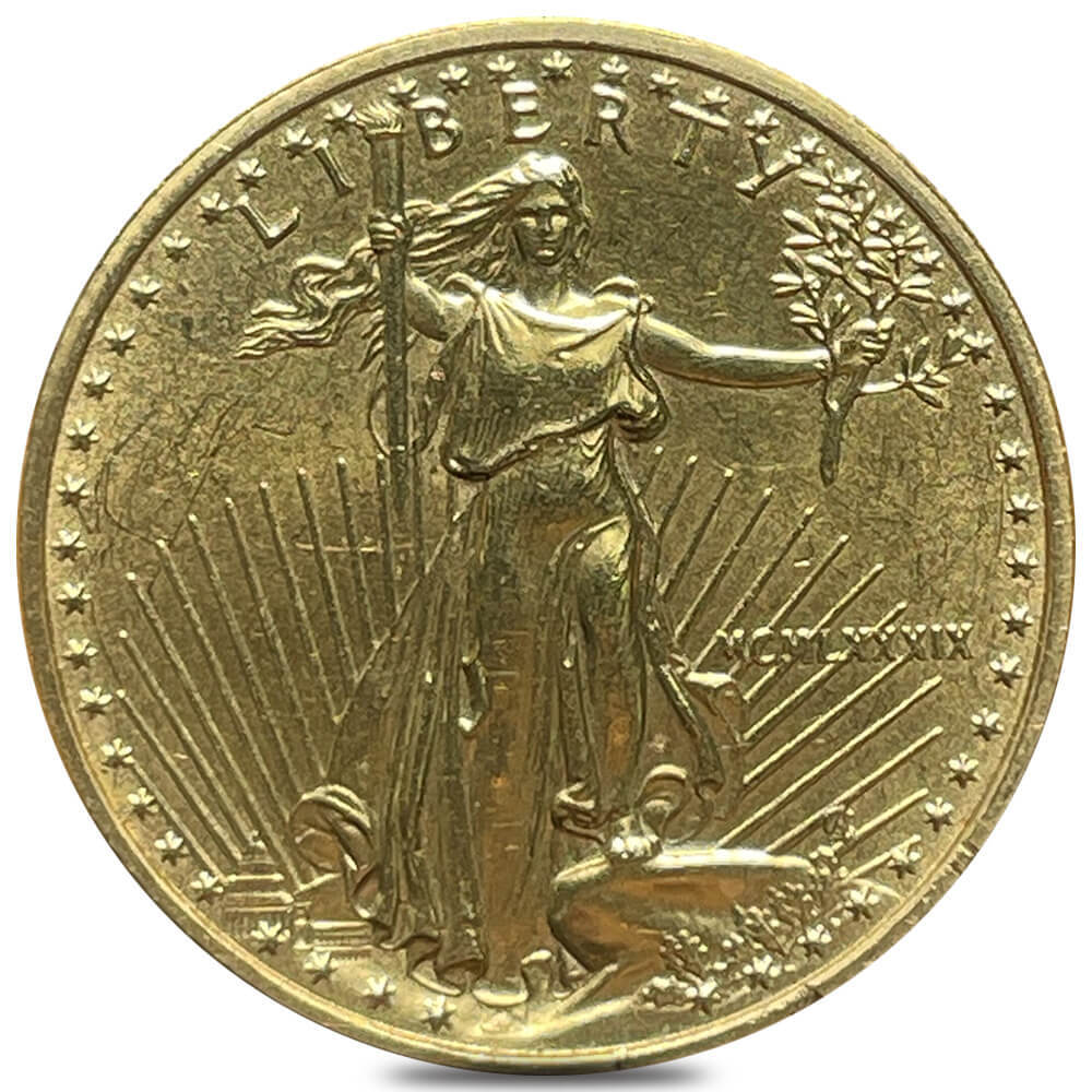 1989 1/4 oz Gold American Eagle MCMLXXXIX (Abrasions)