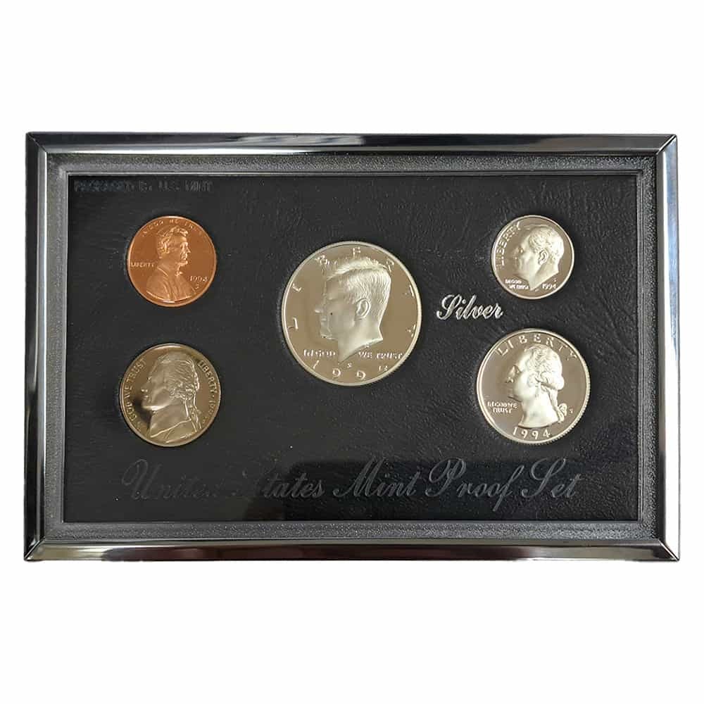 1994-S US Mint Premier Proof Silver Set (w/Box & COA) thumbnail 2