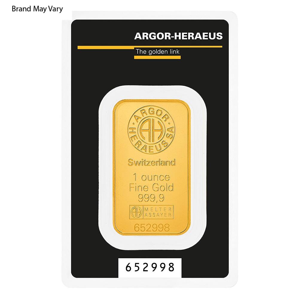 1 oz Random Brand Gold Bar .999+ Fine (in Assay) thumbnail 2