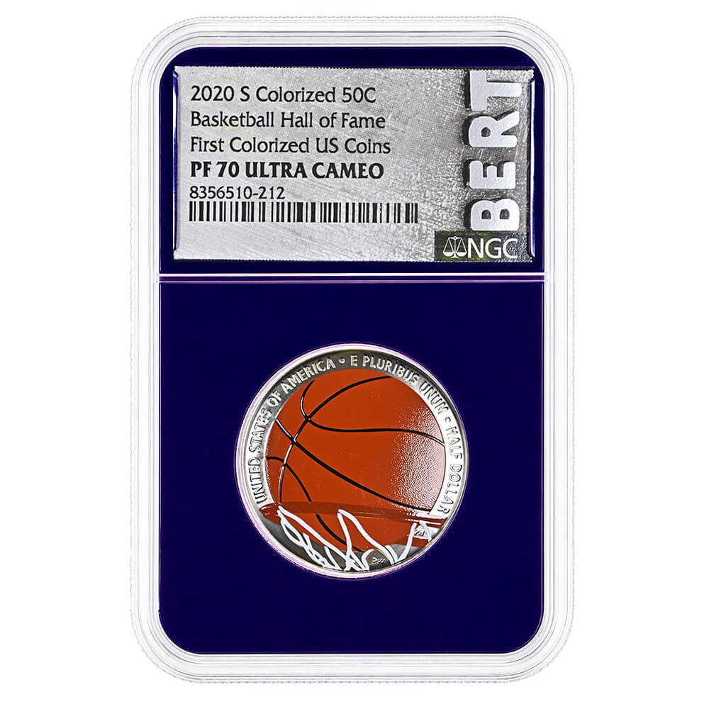 2020-S Basketball Hall of Fame Proof Clad Half Dollar NGC PF 70 UCAM