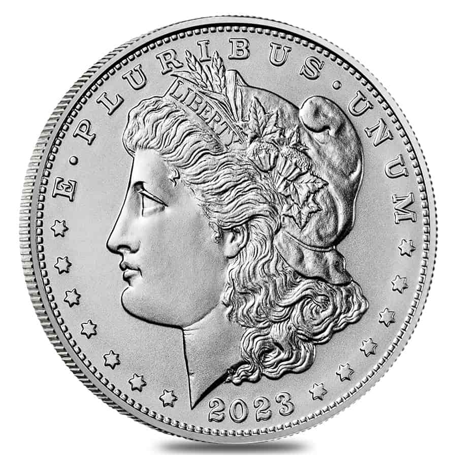 2023 Morgan Silver Dollar .999 Fine (w/Box & COA) thumbnail 2