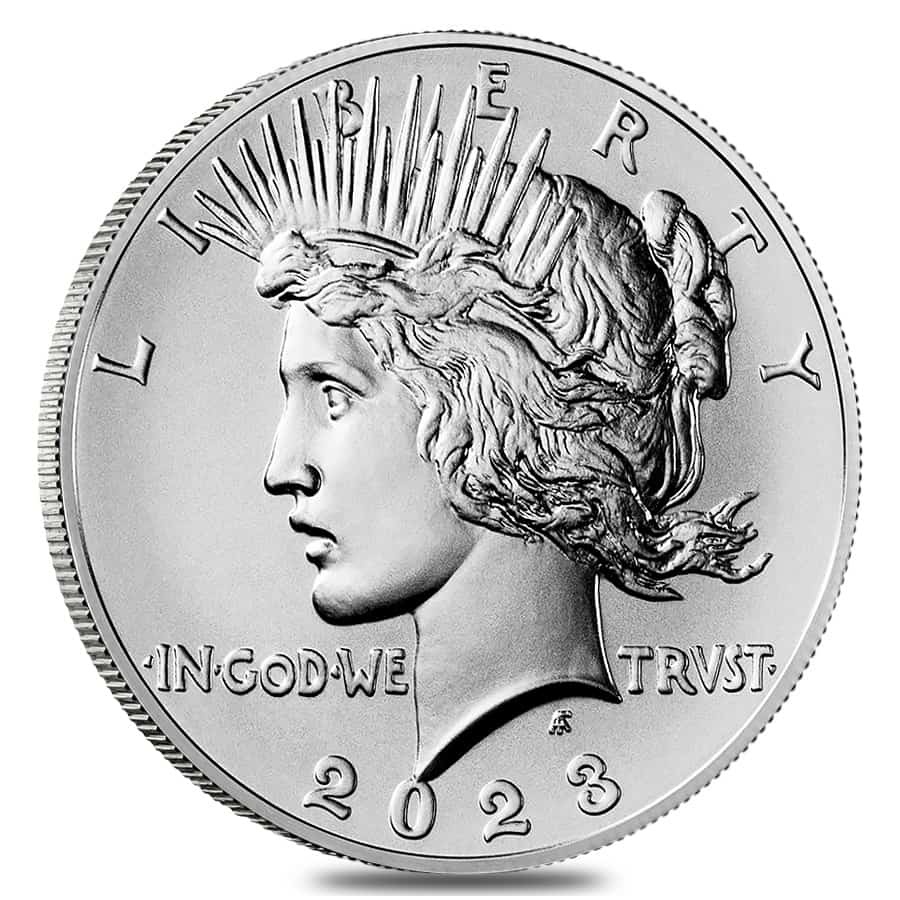 2023 Peace Silver Dollar .999 Fine (w/Box & COA) thumbnail 2