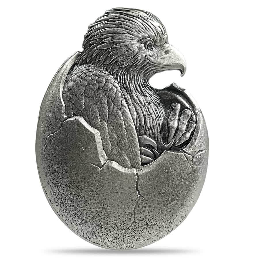 2024 Chad 2 oz Silver Baby American Eagle High Relief Coin .999 Fine thumbnail 2