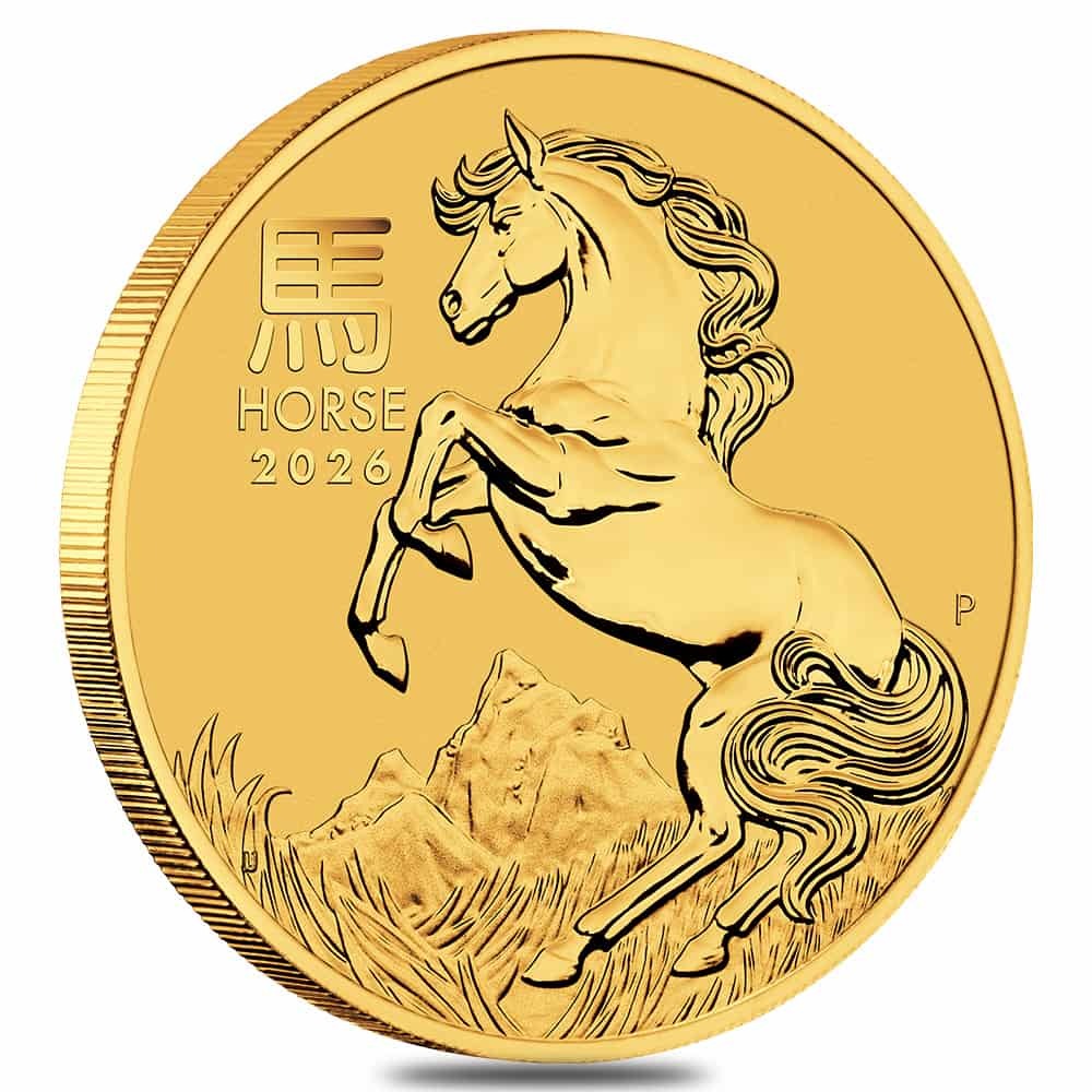2026 1/10 oz Gold Lunar Horse BU Australian Perth Mint