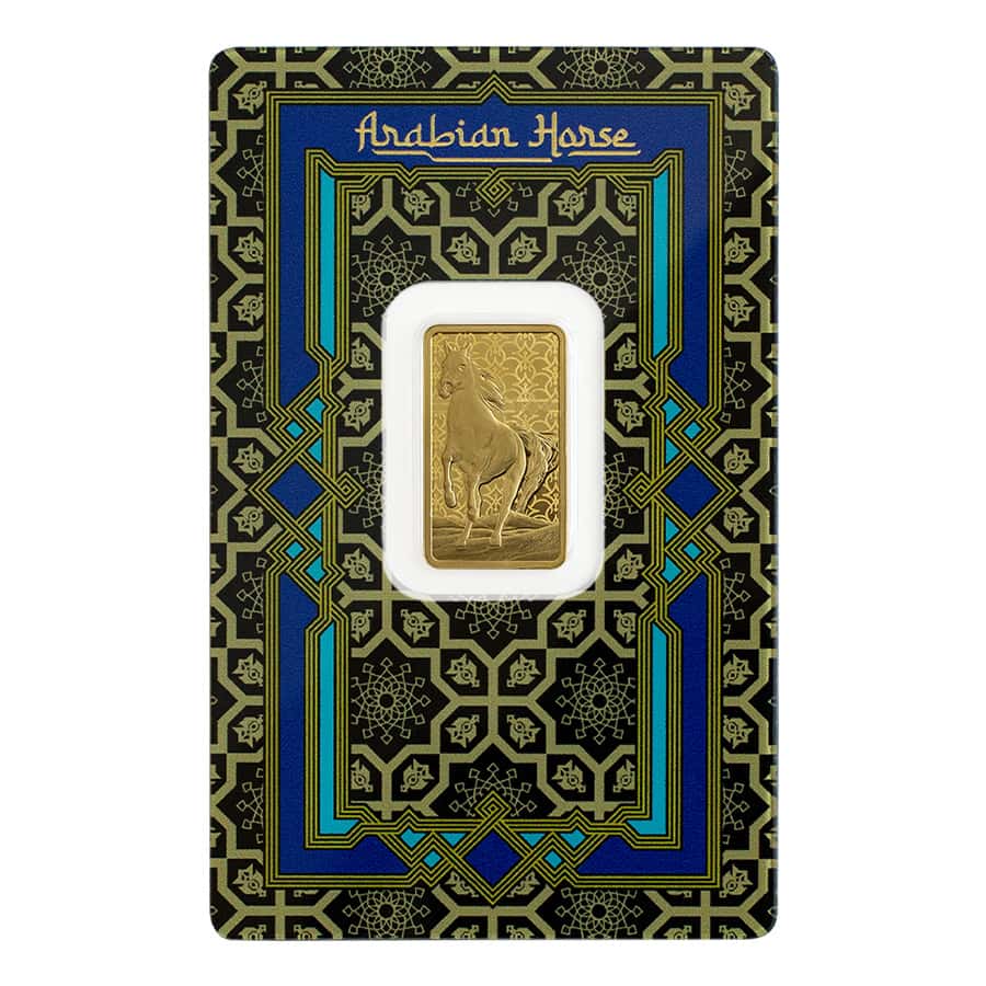 5 Gram PAMP Suisse Arabian Horse Gold Bar (w/ Frame) thumbnail 2