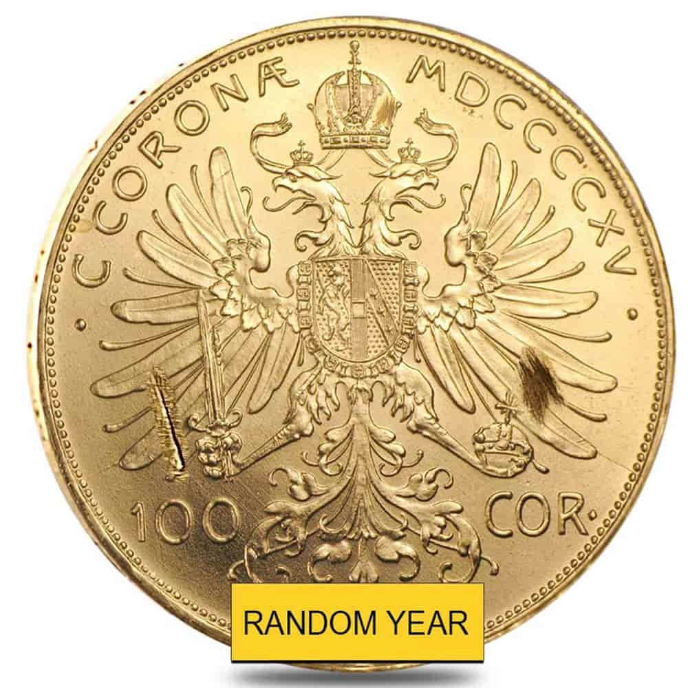 100 Corona Austrian Gold Coin Scruffy (Random Year)