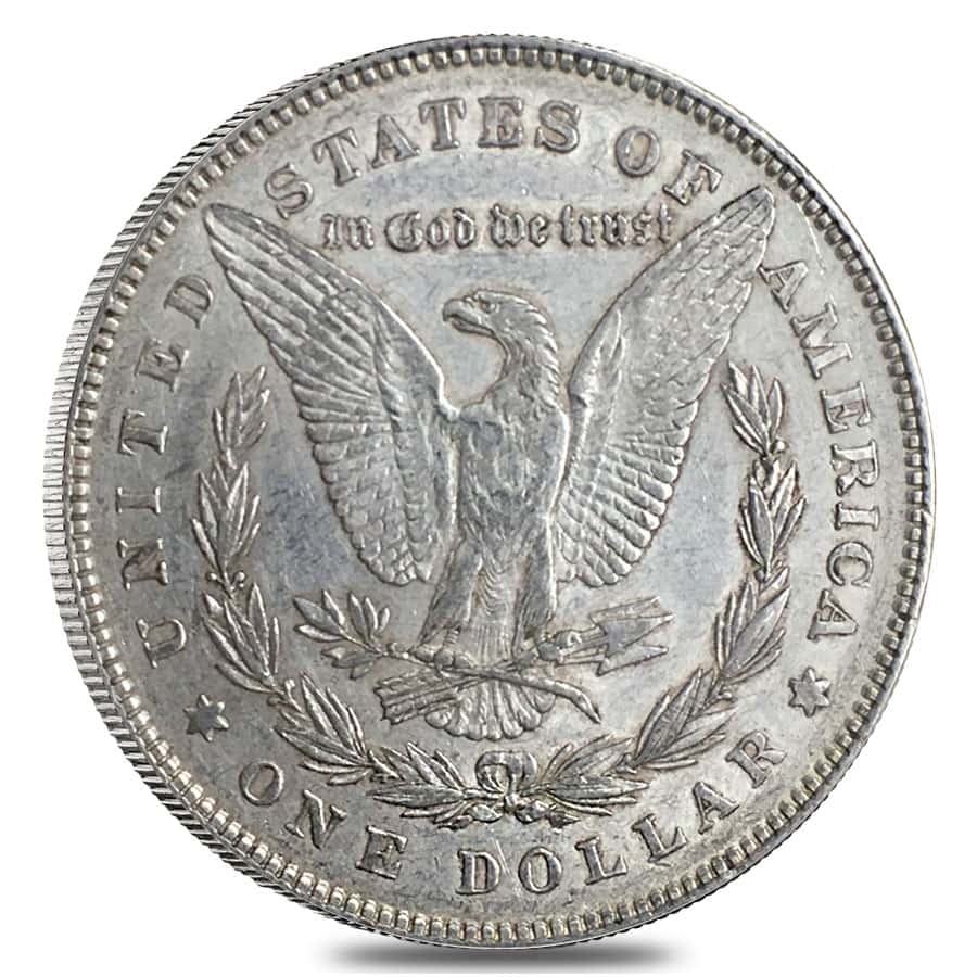1878 Silver Morgan Dollar 7 Tailfeathers Reverse of 78 VG-XF thumbnail 2