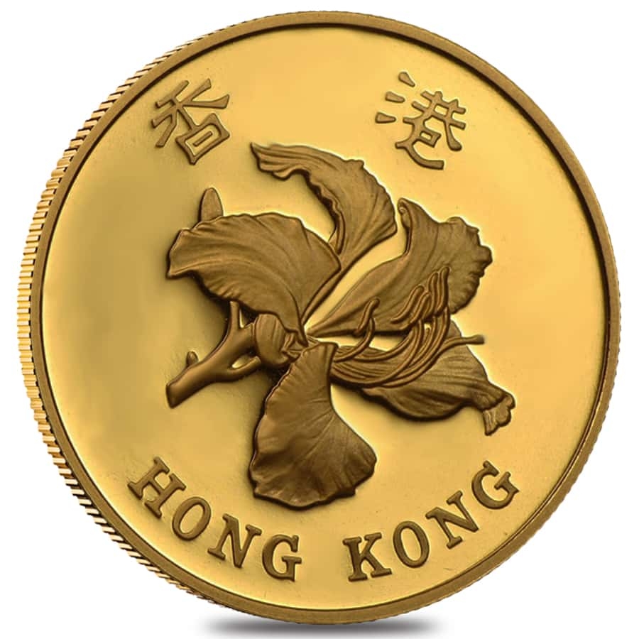 1997 Hong Kong $1000 Commemorative Proof Gold Coin (w/Box & COA) thumbnail 3