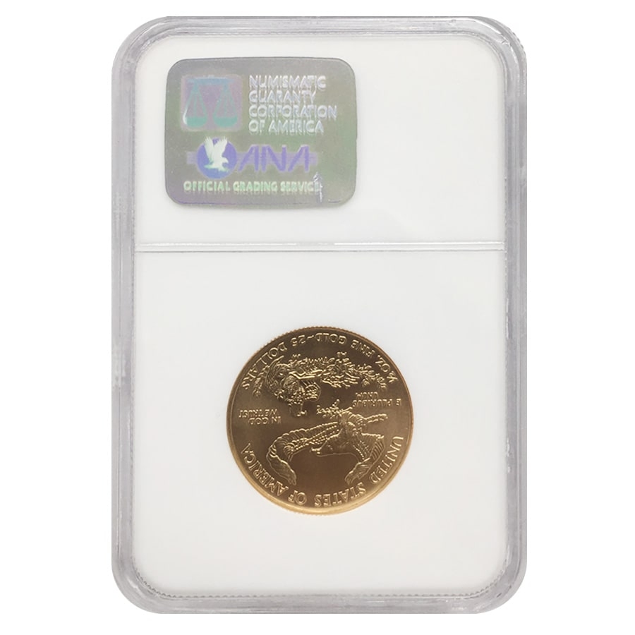 2000 1/2 oz $25 Gold American Eagle NGC MS 69 thumbnail 3