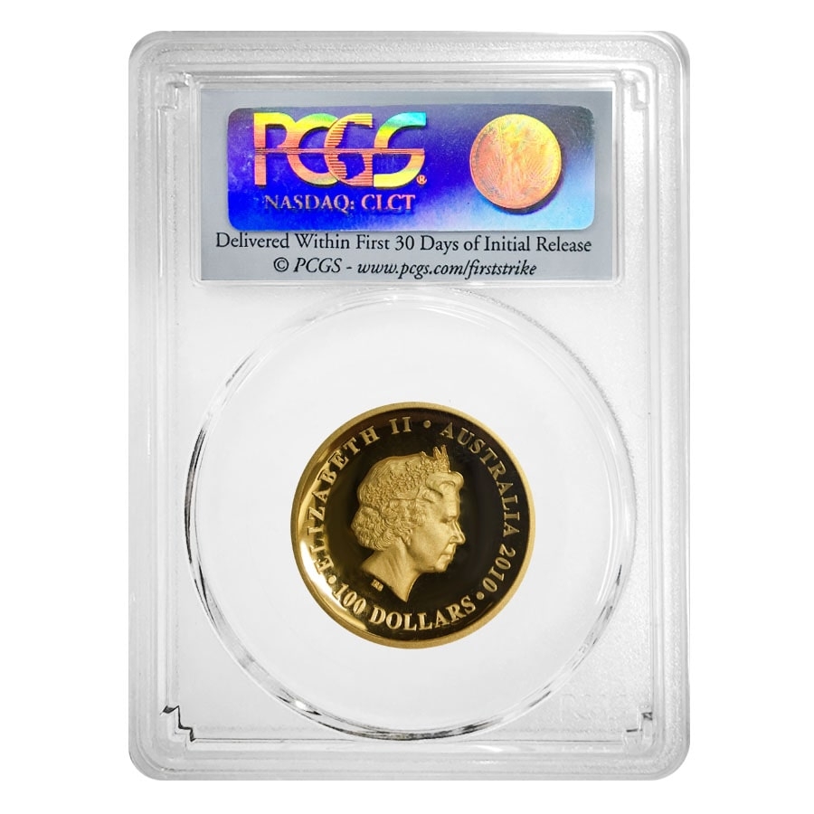 2010 P 1 oz $100 Gold Australia Koala Coin High Relief PCGS PF 70 DCAM First Strike thumbnail 2