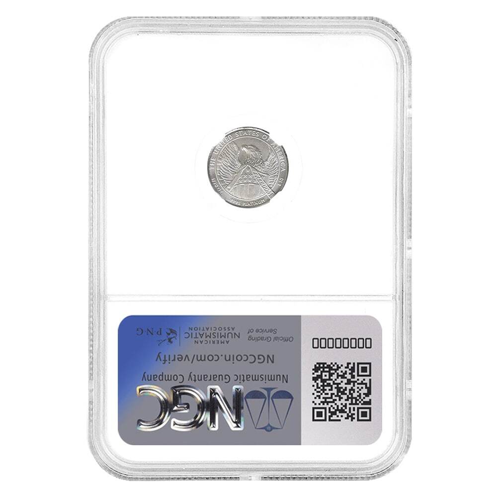 2007-W 1/10 oz $10 Burnished Platinum American Eagle NGC MS 69 thumbnail 2