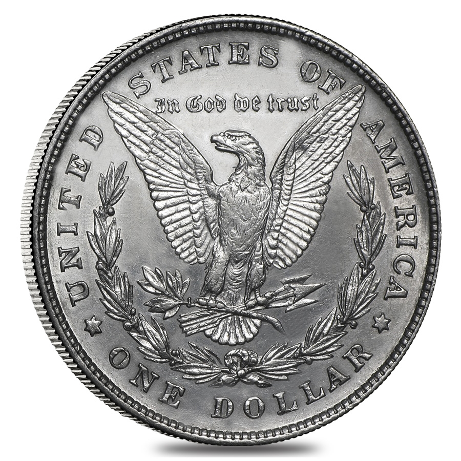 1878 Silver Morgan Dollar 8 Tailfeathers AU thumbnail 2