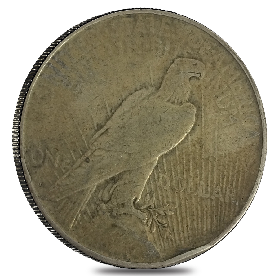 1934 D Silver Peace Dollar VG-VF thumbnail 2