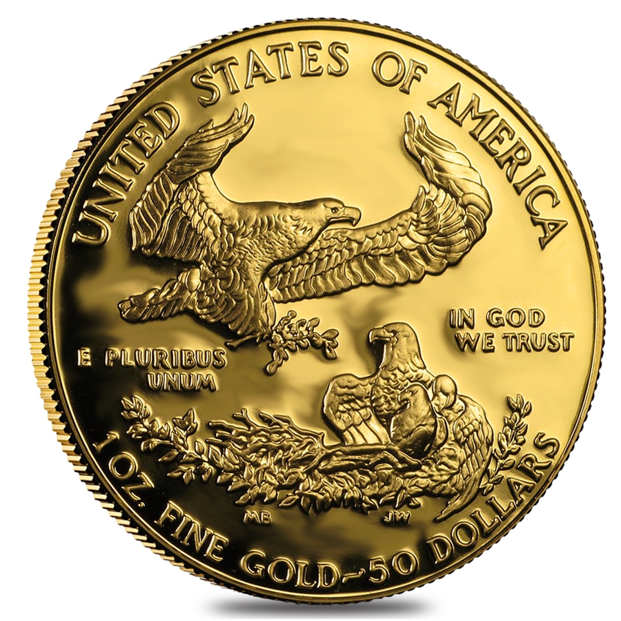 1 oz Proof Gold American Eagle $50 Coin In Cap (Random Year) thumbnail 2