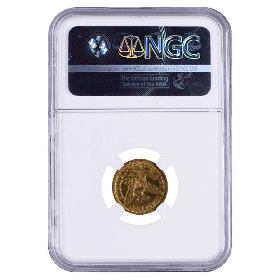 1862 $2.5 Liberty Head Quarter Eagle Gold Coin NGC AU Details thumbnail 2