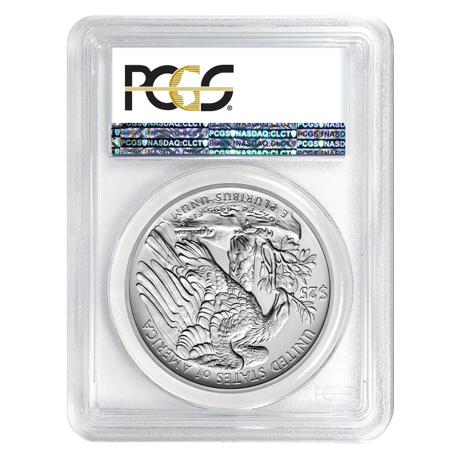 2017 1 oz Palladium American Eagle PCGS MS 70 First Day of Issue thumbnail 2