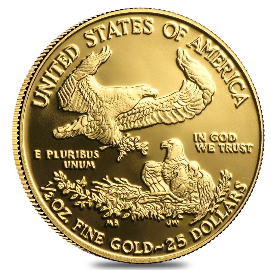 1/2 oz Proof Gold American Eagle In Cap (Random Year) thumbnail 2
