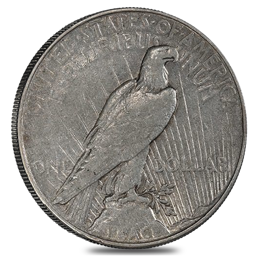1935 Silver Peace Dollar XF thumbnail 2