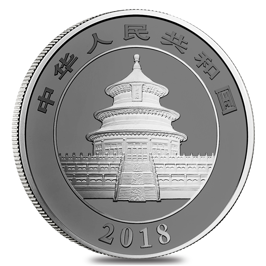 2018 1 kilo Chinese Silver Panda 300 Yuan .999 Fine Proof (w/Box & COA) thumbnail 3