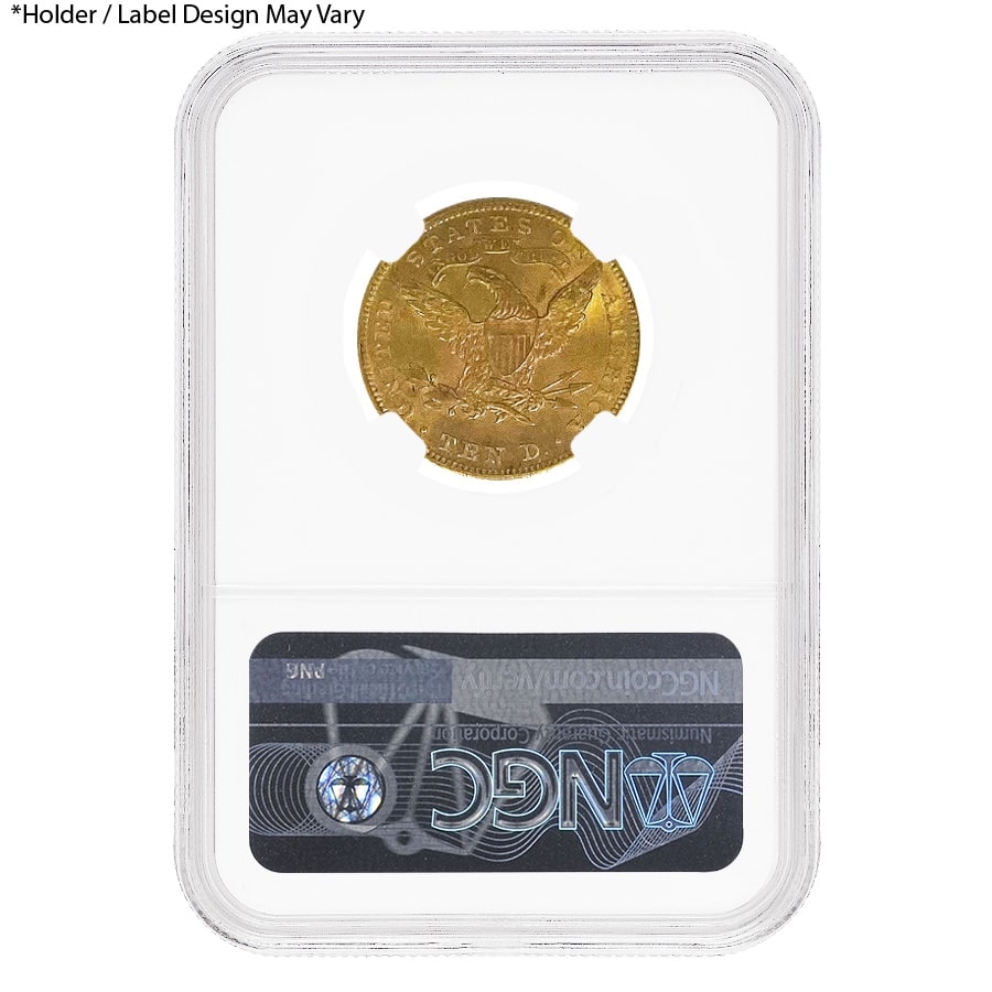 $10 Liberty Head Gold Eagle NGC MS 64 (Random Year) thumbnail 2
