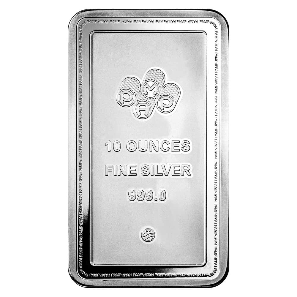 10 oz PAMP Lady of Liberty Silver Bar .999 Fine thumbnail 2