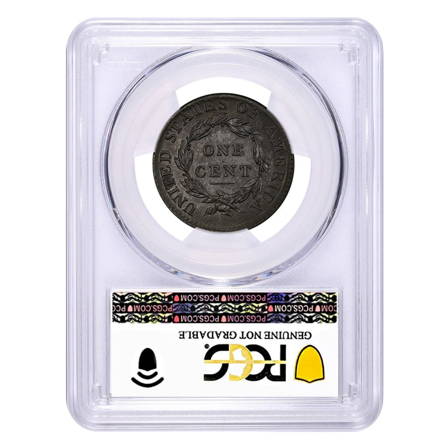 1814 Classic Head Cent 1C PCGS AU Detail thumbnail 2