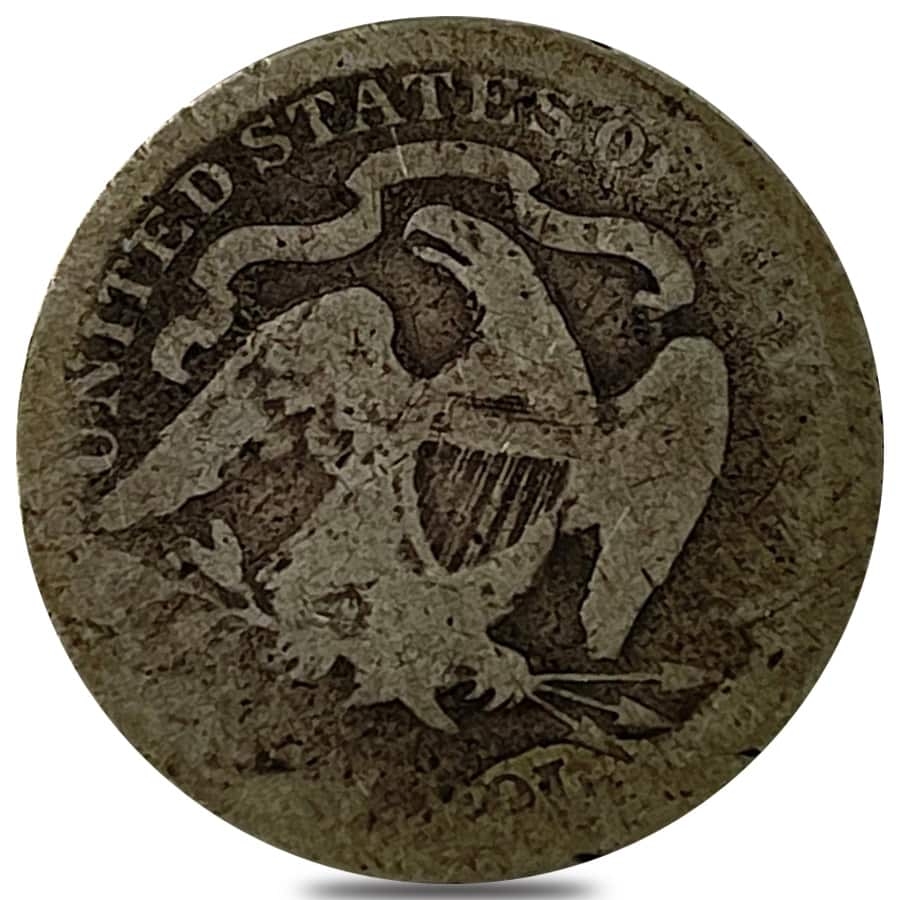 1838-1891 Seated Liberty Silver Quarter Dollar Circulated (Random Year) thumbnail 2