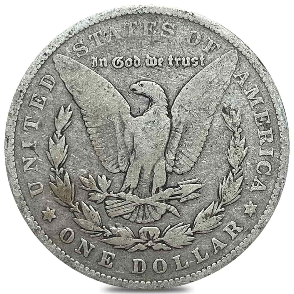 1878 Silver Morgan Dollar 7 Tailfeathers Reverse of 79 VG-XF thumbnail 2