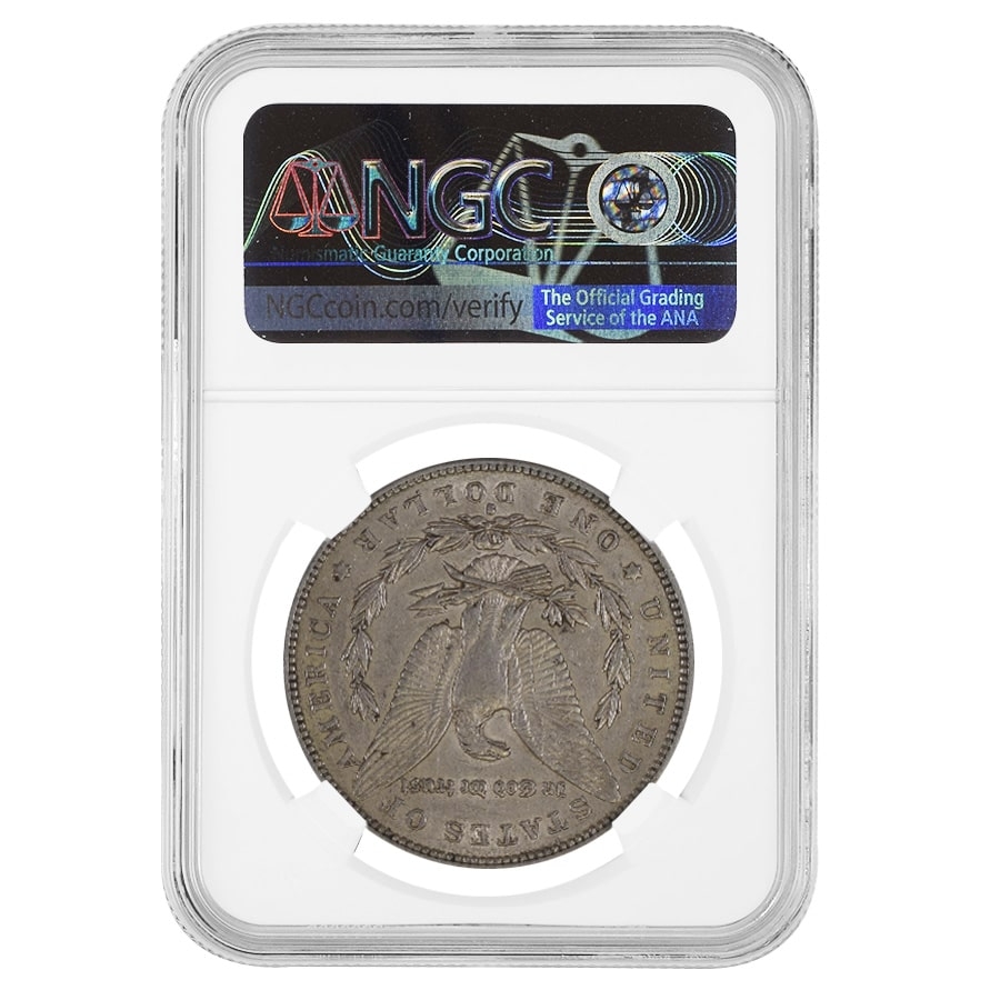 1884-S Morgan Silver Dollar $1 NGC AU 50 thumbnail 2