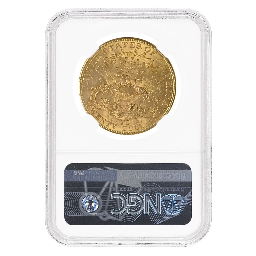 1906 S $20 Liberty Head Double Eagle Gold Coin NGC MS 62 thumbnail 2