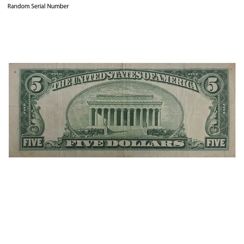 1934 $5 Silver Certificate Currency Note Avg Circ thumbnail 2