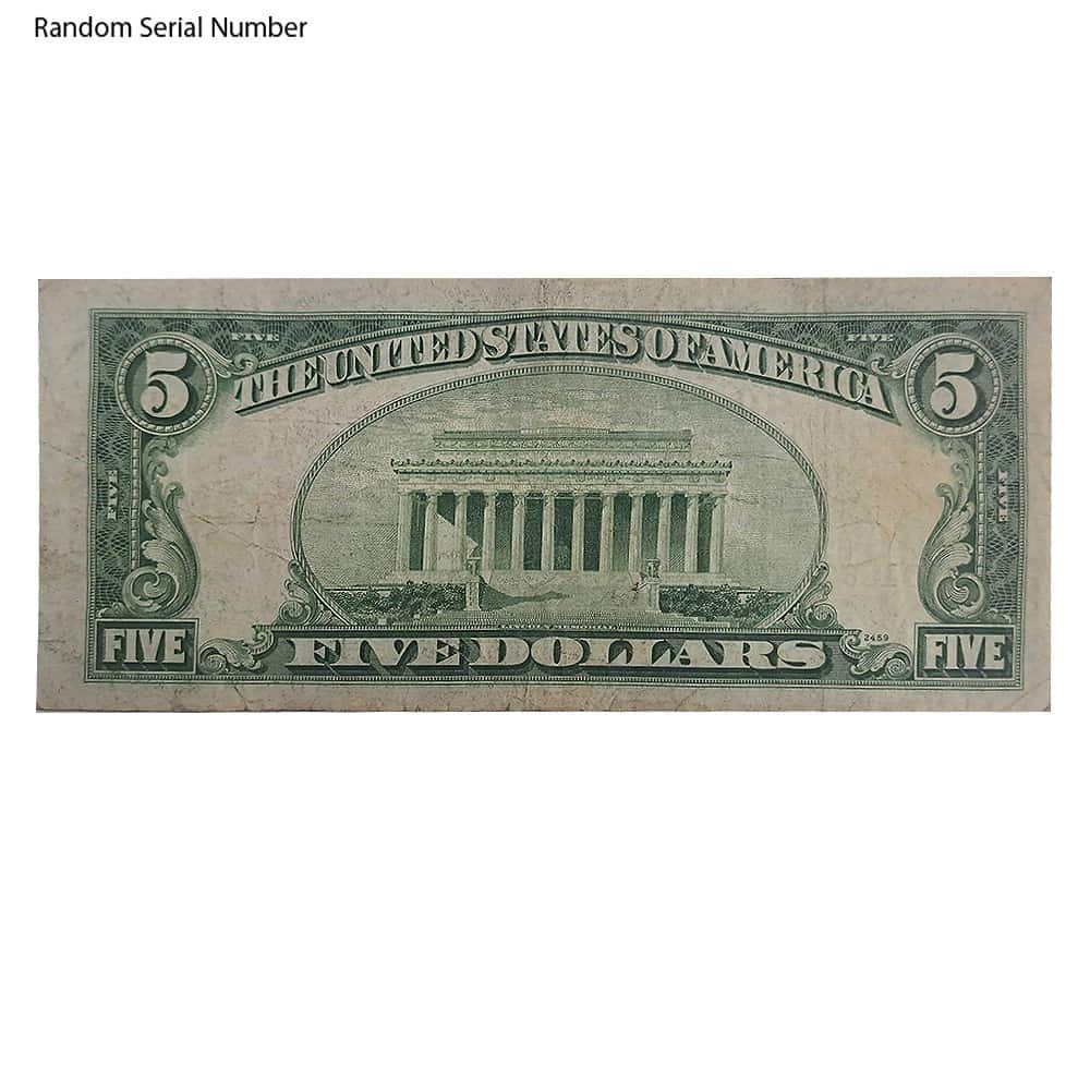 1953 $5 Bill Legal Tender Currency Note Red Seal Avg Circ thumbnail 2