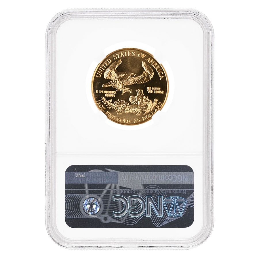 1987 1/2 oz Gold American Eagle NGC MS 69 thumbnail 2