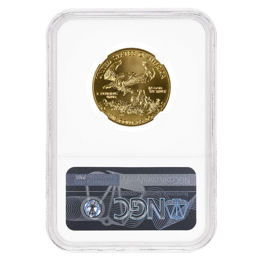1991 1/2 oz $25 Gold American Eagle NGC MS 69 thumbnail 2