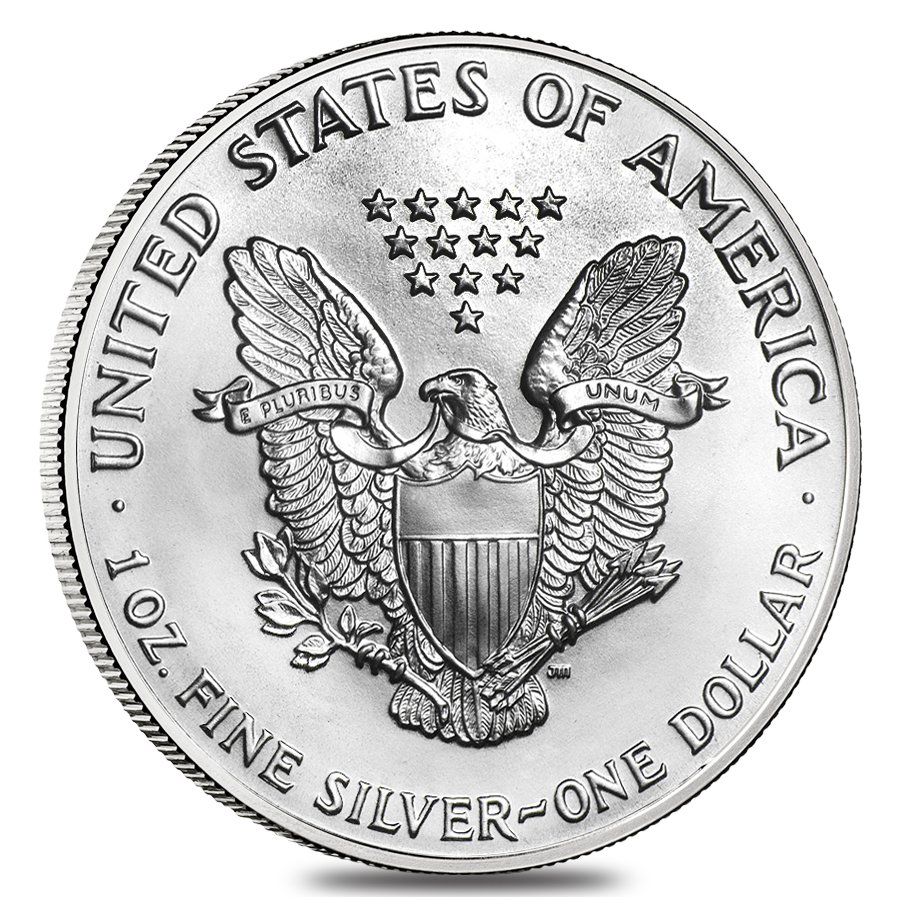 1993 1 oz Silver American Eagle $1 Coin BU thumbnail 2