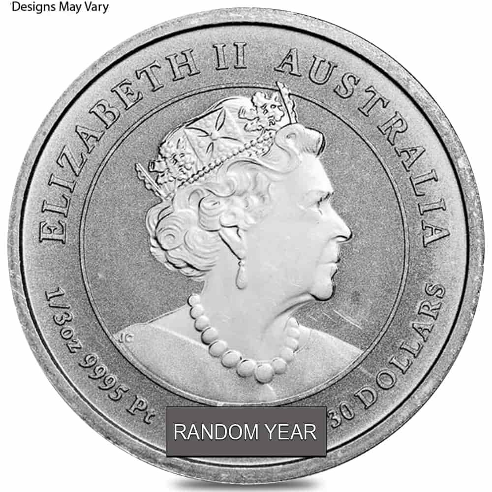 1/3 oz Platinum Coin Random Mint .999+ Fine BU/Proof thumbnail 3