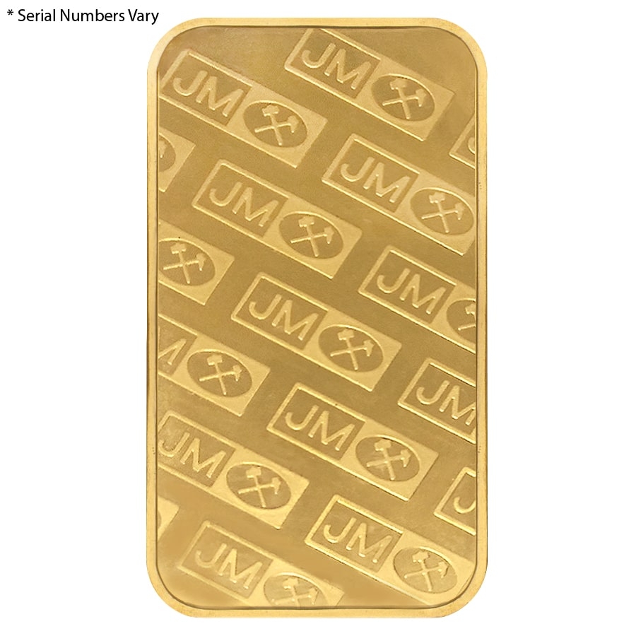 1 oz Johnson Matthey Gold Bar .9999 Fine (Secondary Market) thumbnail 4