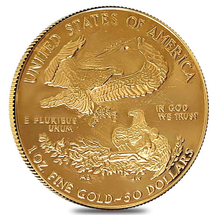 1 oz Proof Gold American Eagle $50 Coin Scruffy (Random Year) thumbnail 2