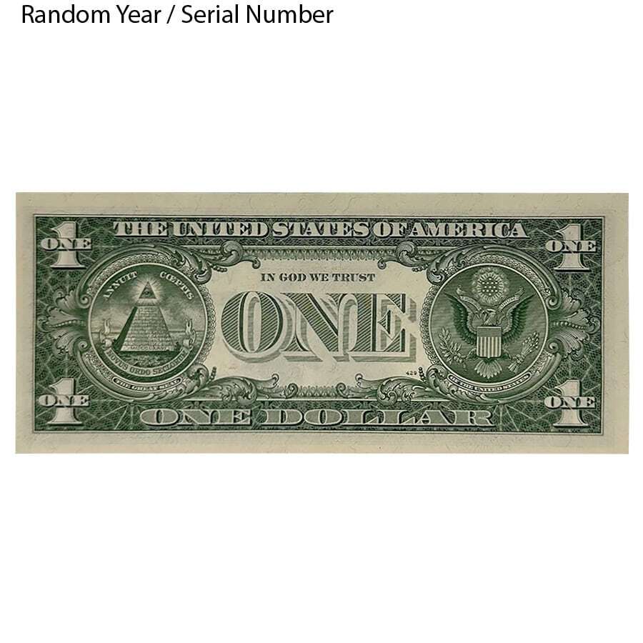 $1 Silver Certificate Currency Note AU/CU (Random Year) thumbnail 2