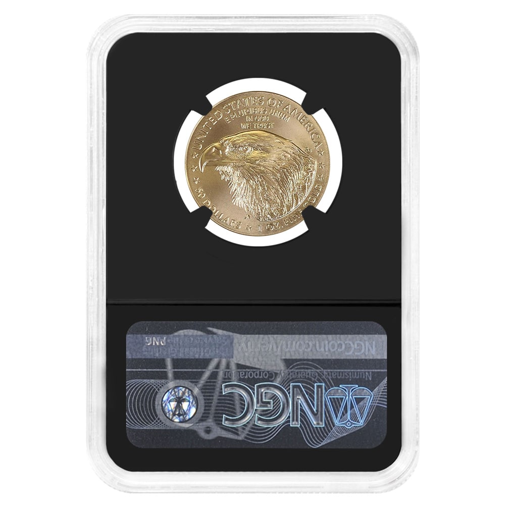 2021-W 1 oz $50 Burnished Gold American Eagle Type 2 NGC MS 70 (John Boehner) thumbnail 2