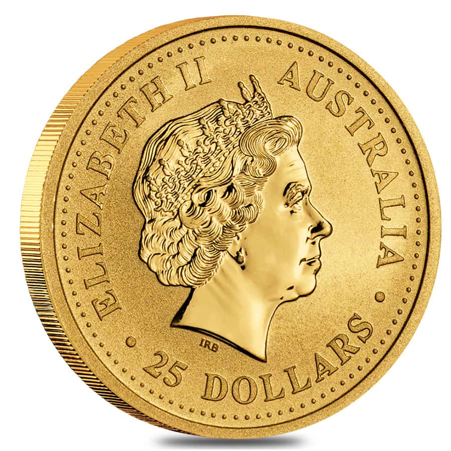 2000 1/4 oz Gold Lunar Dragon BU Australia Perth Mint thumbnail 2