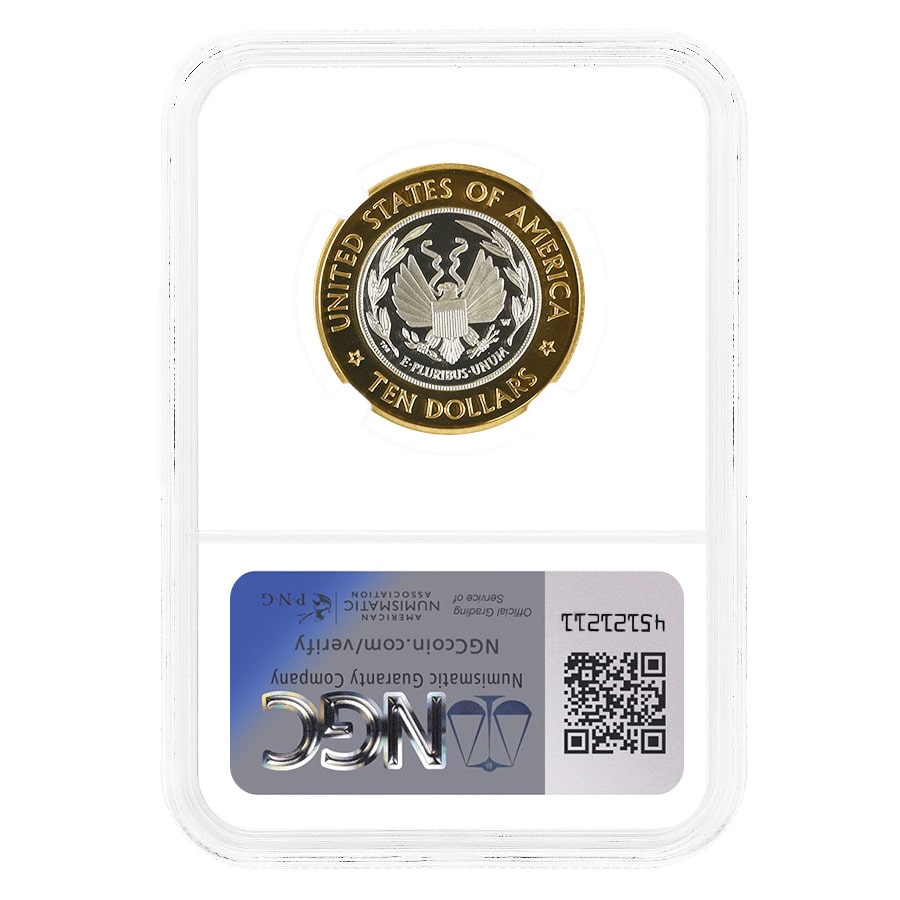 2000-W Gold/Platinum $10 Library of Congress Comm. NGC PF 69 UCAM thumbnail 2